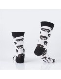 White women\'s socks with skulls SD03 - Online store - Boutique